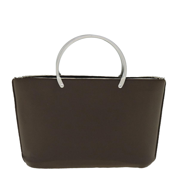 CHANEL Hand Bag Nylon Brown CC Auth bs11011 - Picture 2 of 16